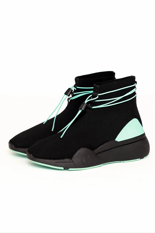 ELLIPSIS GYM SOCK TRAINER IN BLACK AND TEAL