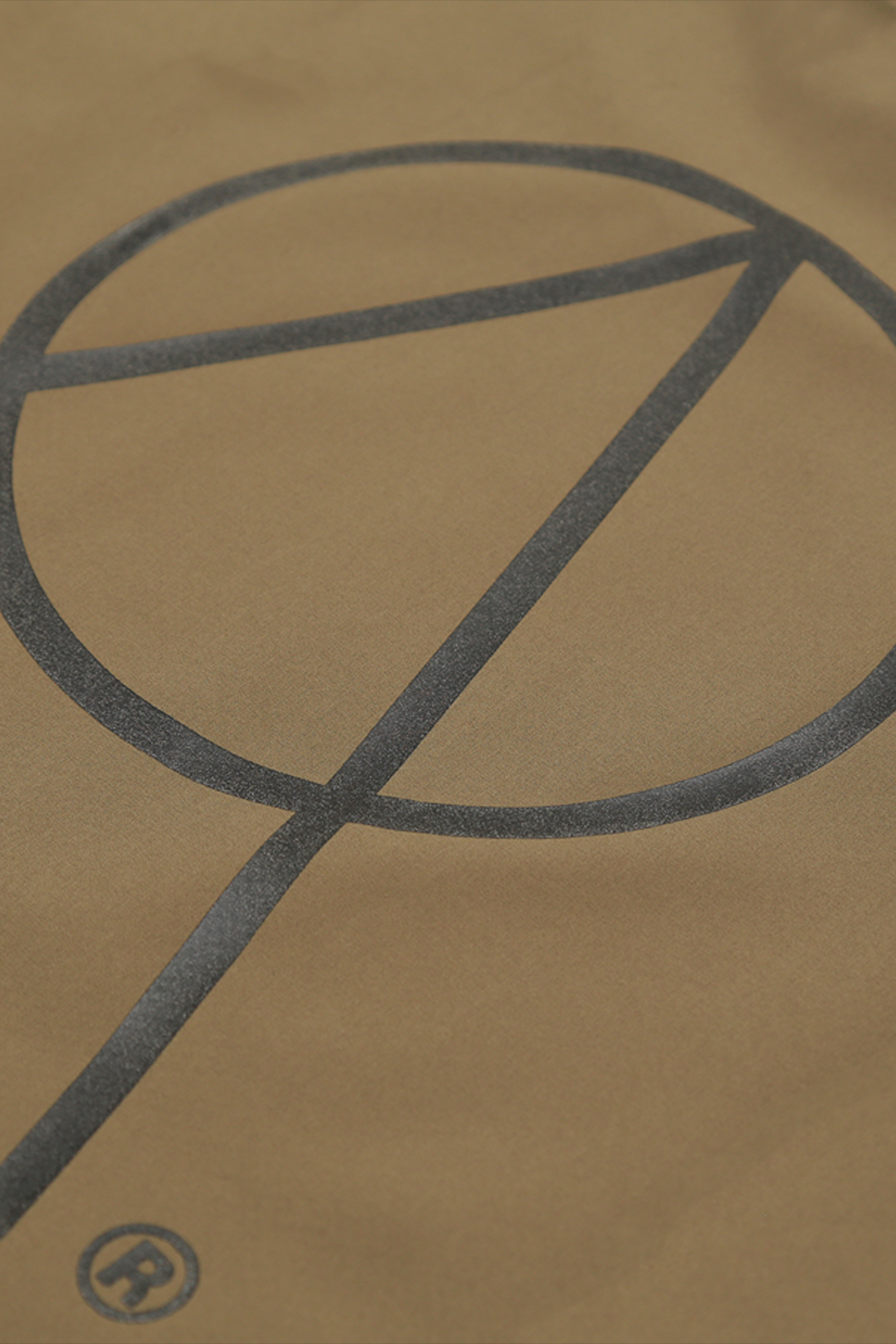 TRAIL CYCLING SWEATSHIRT WITH REFLECTIVE BRANDING IN KHAKI AND NEON