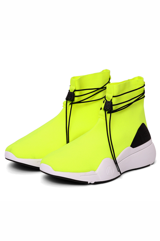 ELLIPSIS GYM SOCK TRAINER IN NEON, BLACK AND WHITE