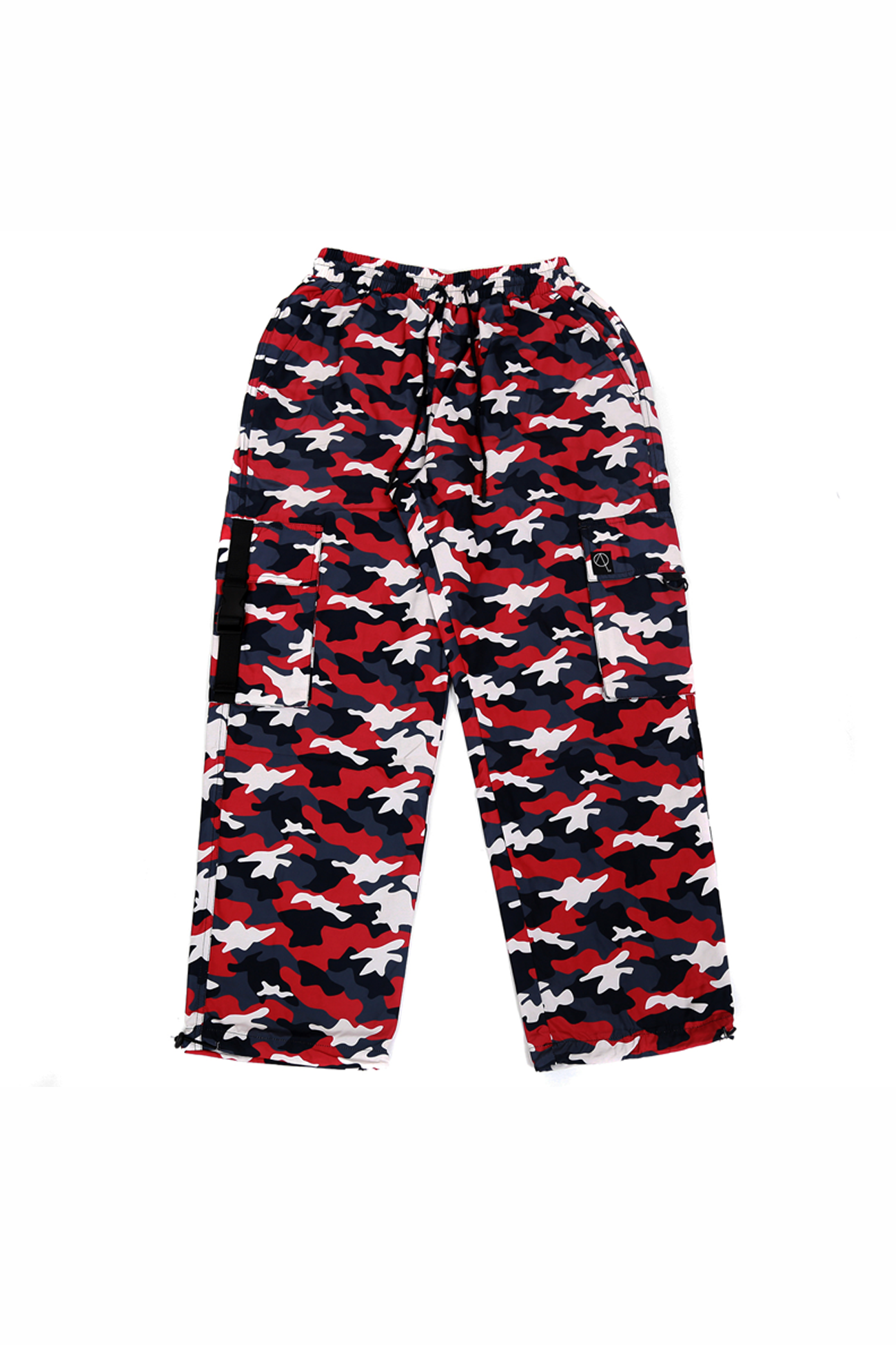 RAVAGE OVERSIZED UTILITY COMBAT TROUSER IN RED CAMO