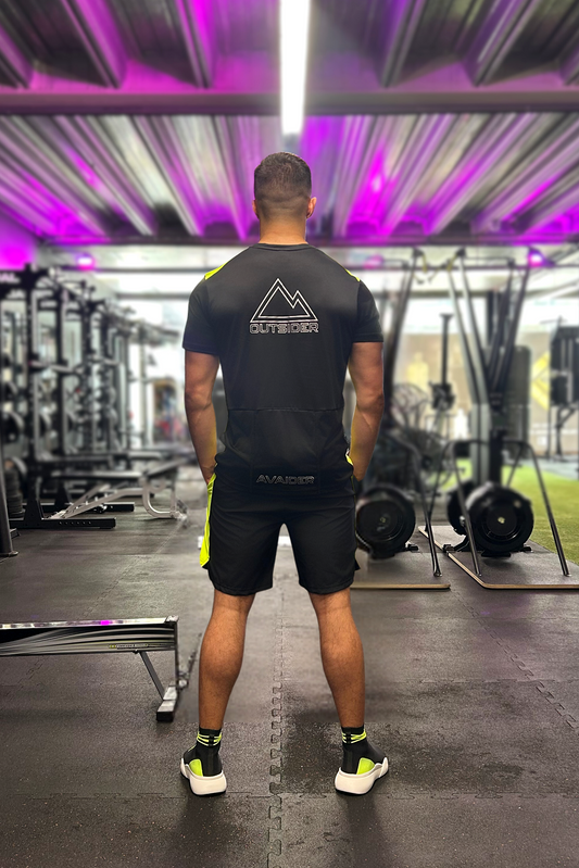 PRECISION TWINSET C IN BLACK AND NEON