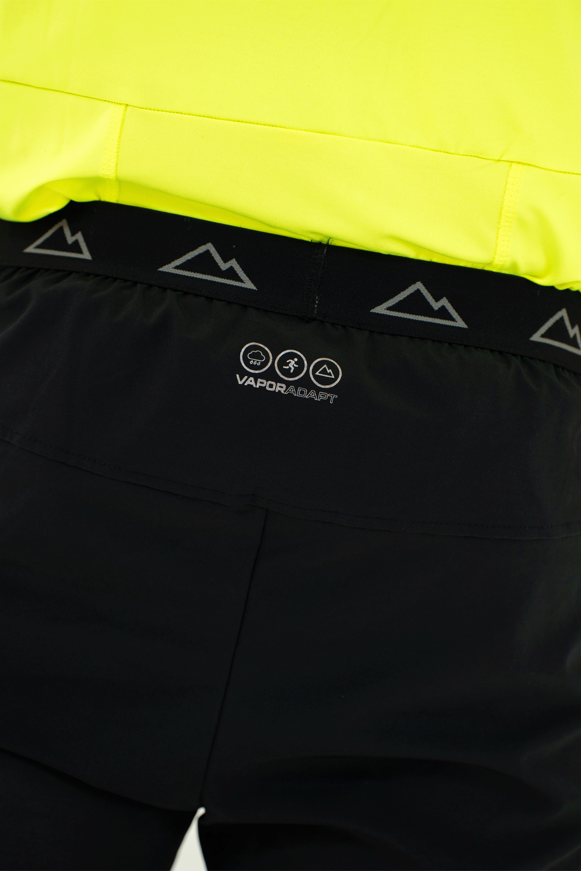 PRECISION SHORTS IN BLACK AND NEON