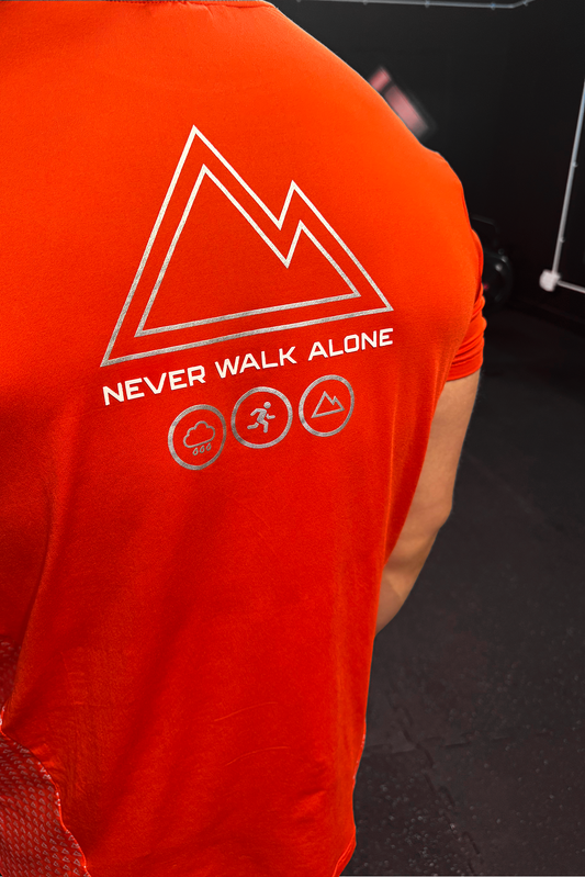 NEVER WALK ALONE V1 T-SHIRT IN RED