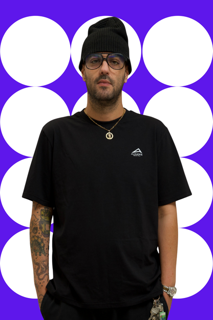 Above All Standard Fit Unisex T Shirt In Black And White