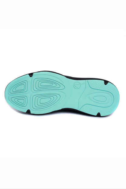 ELLIPSIS GYM SOCK TRAINER IN BLACK AND TEAL