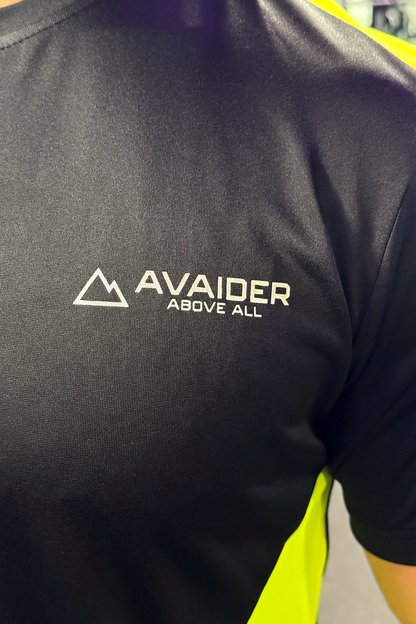 PRECISION V2 OUTSIDER T-SHIRT IN BLACK AND NEON