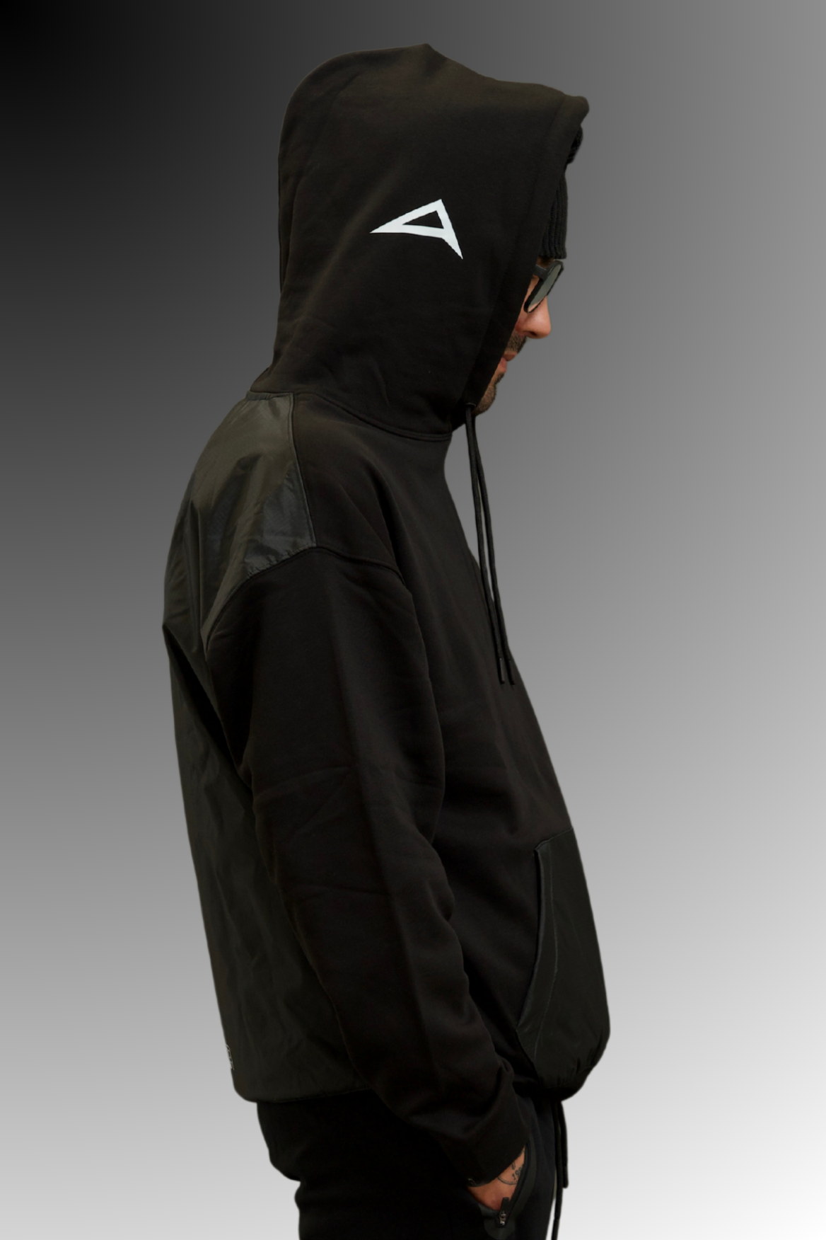 Above All Unisex Hoodie In Black