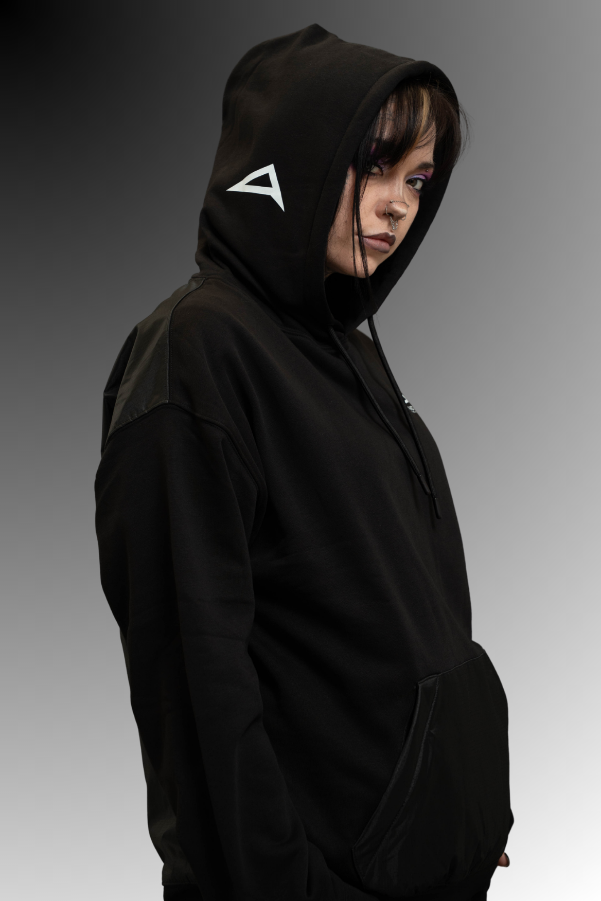 Above All Unisex Hoodie In Black