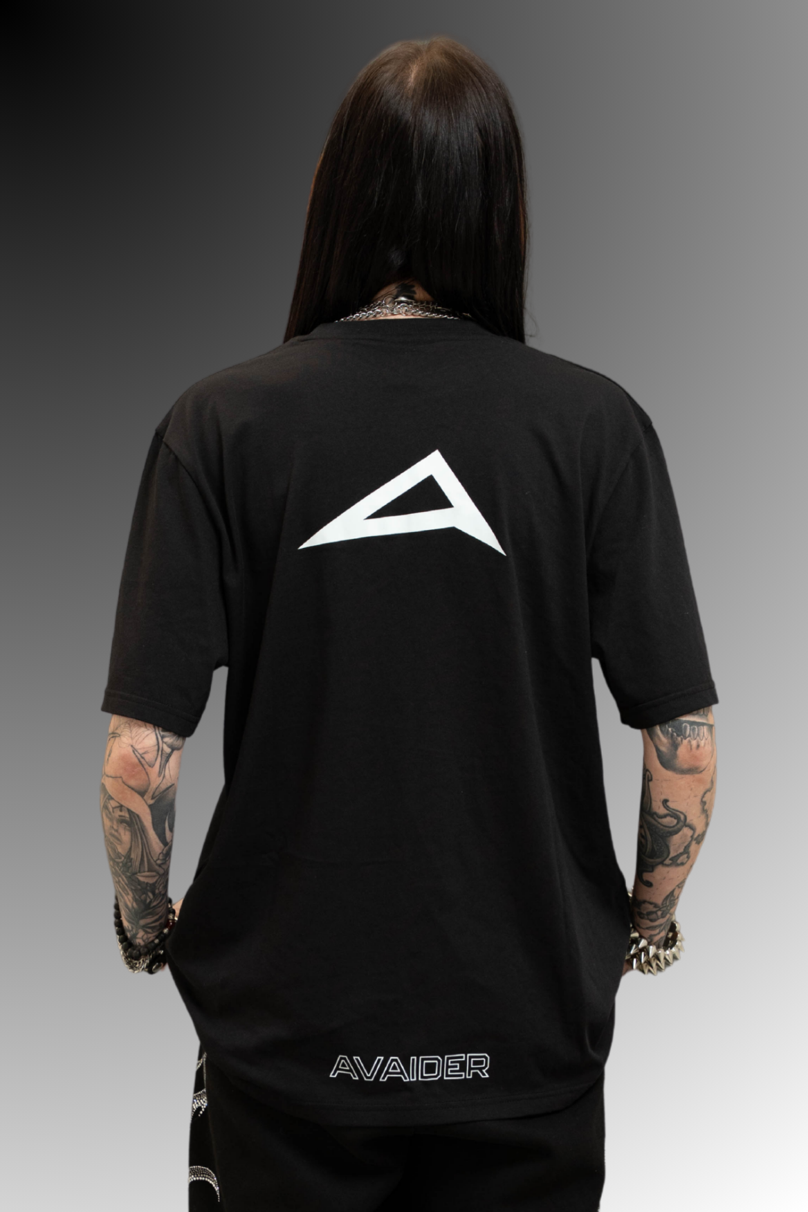 Above All Standard Fit Unisex T Shirt In Black And White