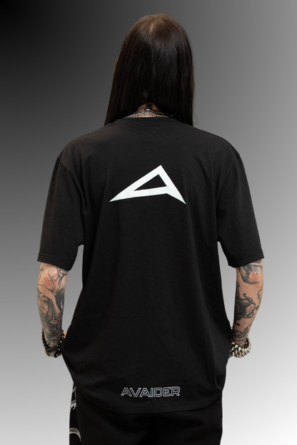 Above All Standard Fit Unisex T Shirt In Black And White