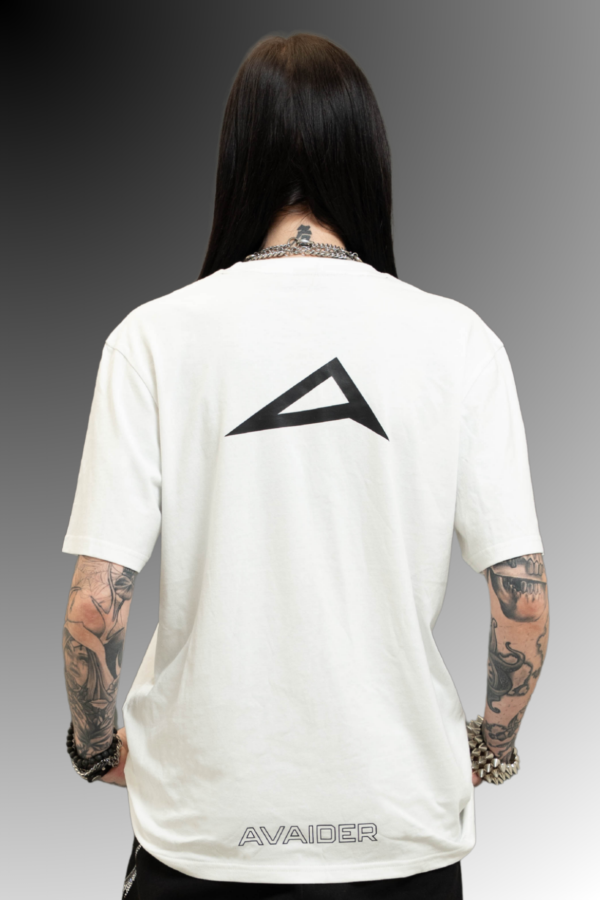 Above All Standard Fit Unisex T Shirt In White And Black