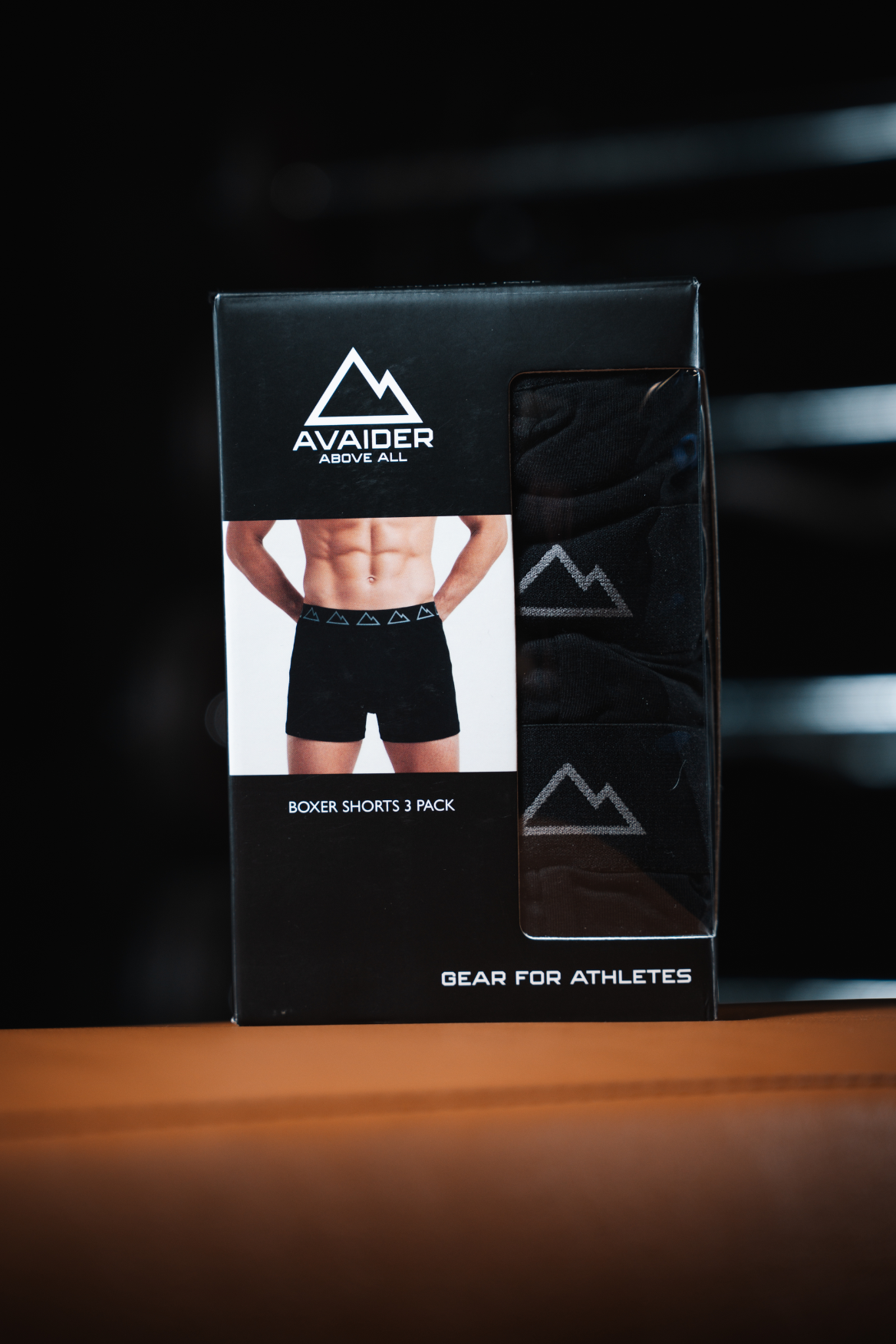 ESSENTIAL 3 PACK BOXER SHORTS IN BLACK