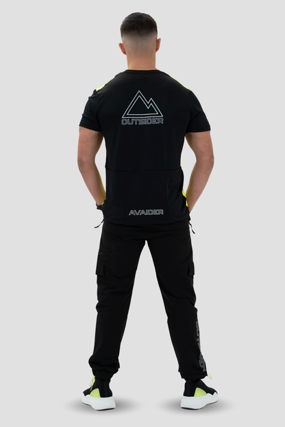 PRECISION V2 OUTSIDER T-SHIRT IN BLACK AND NEON