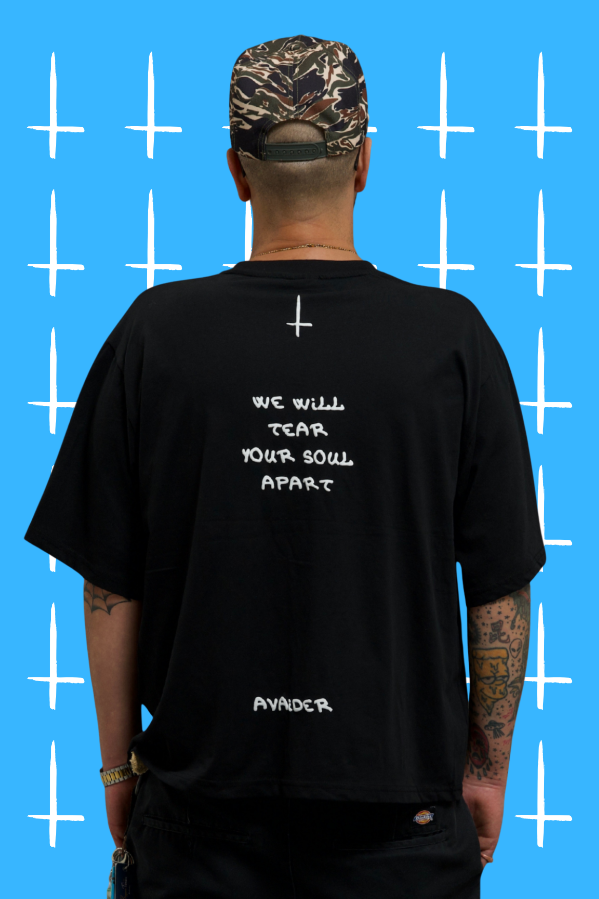Droid Box Fit Unisex T Shirt In Black And White