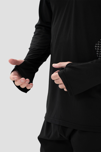 VITAL WORKOUT TOP IN BLACK