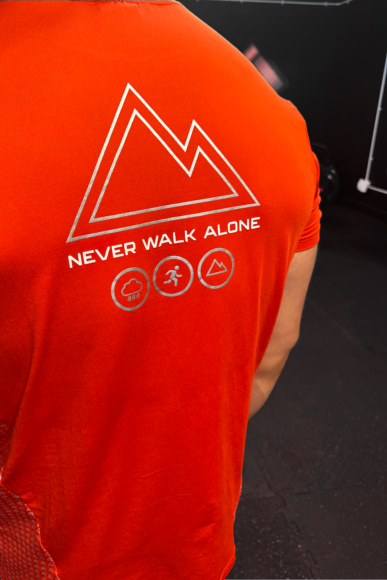 NEVER WALK ALONE V1 T-SHIRT IN RED