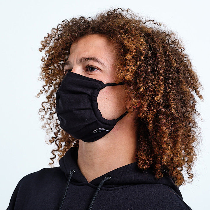 Twin pack Oruku face covering in Black and White 