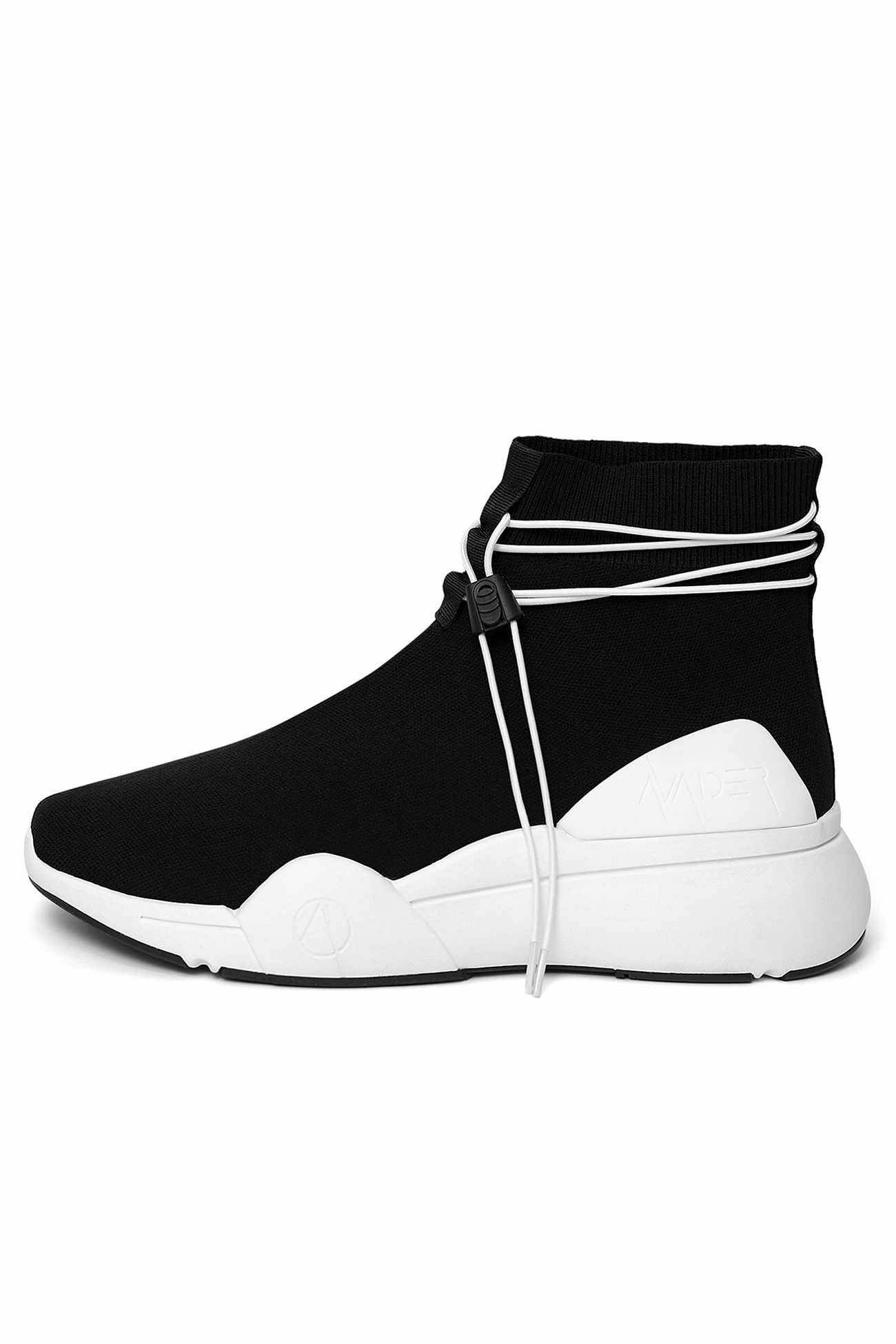 ELLIPSIS GYM SOCK TRAINER IN BLACK AND WHITE
