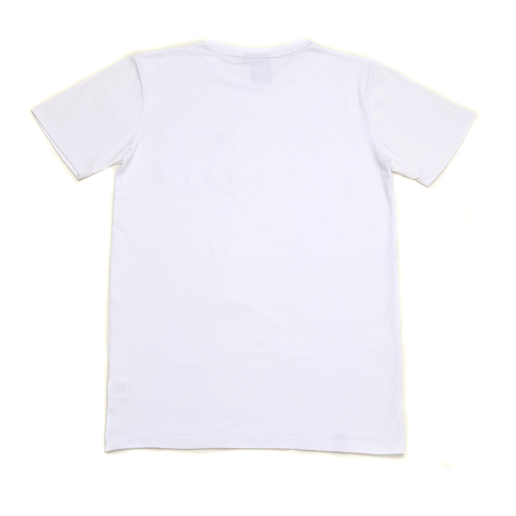 Acregate crew neck t-shirt in white
