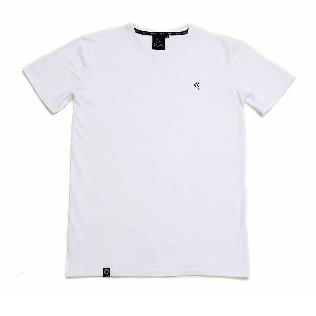 Acregate crew neck t-shirt in white