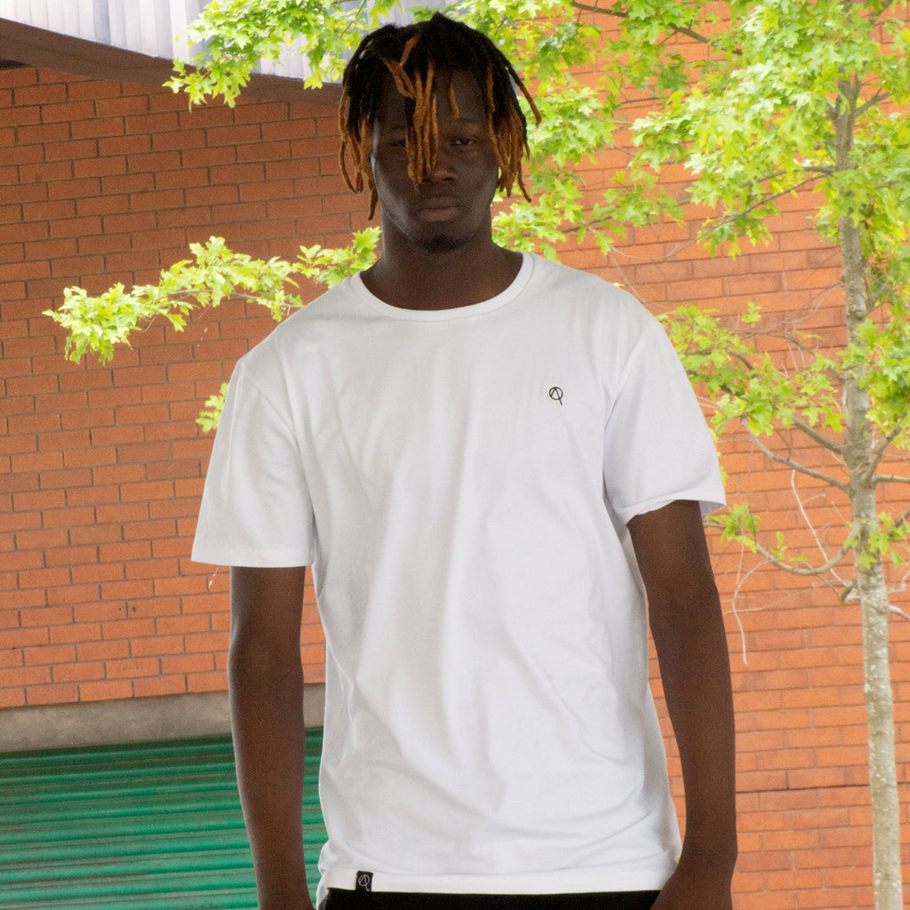 Acregate crew neck t-shirt in white