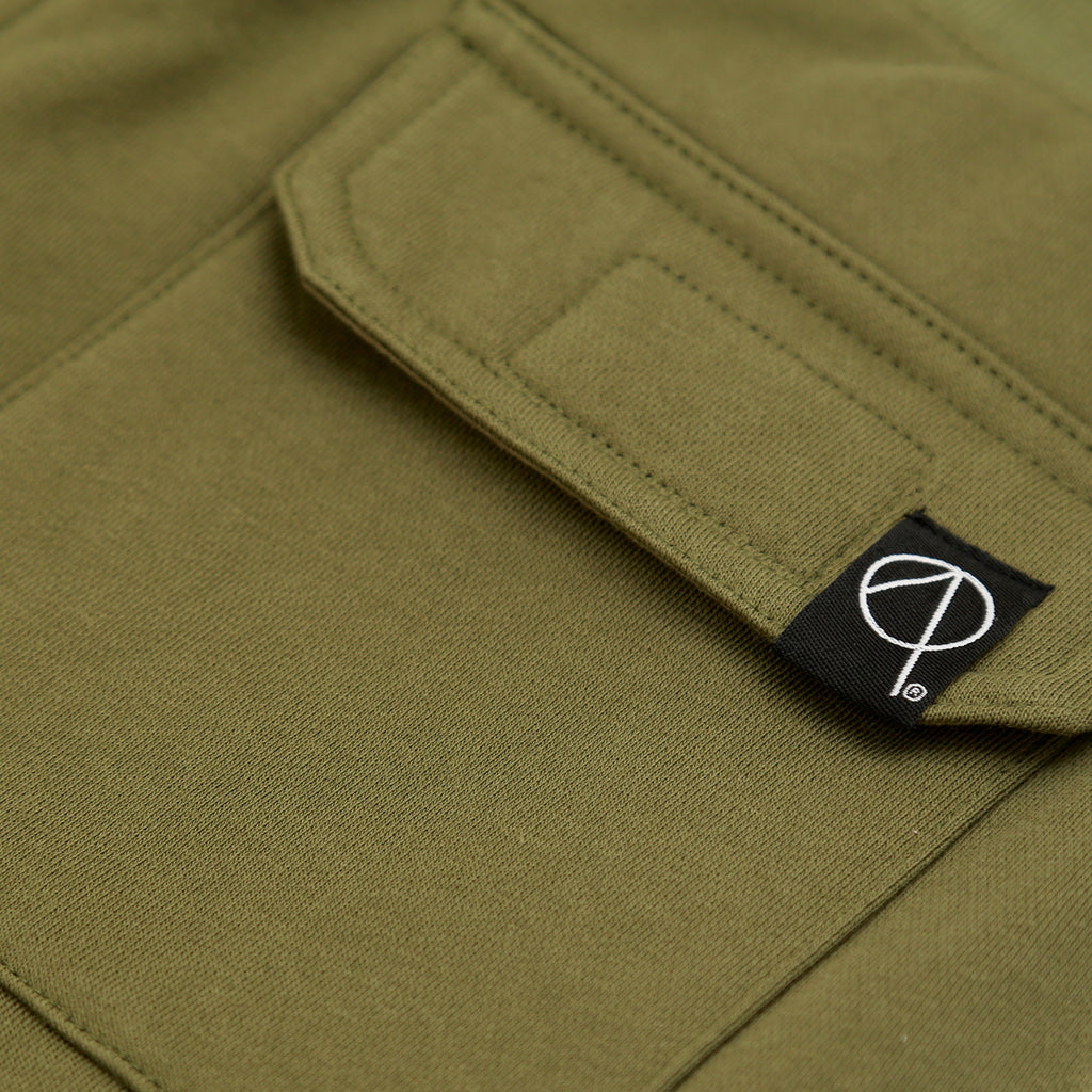 Cadley Utility Fleece Combat Trousers In Khaki