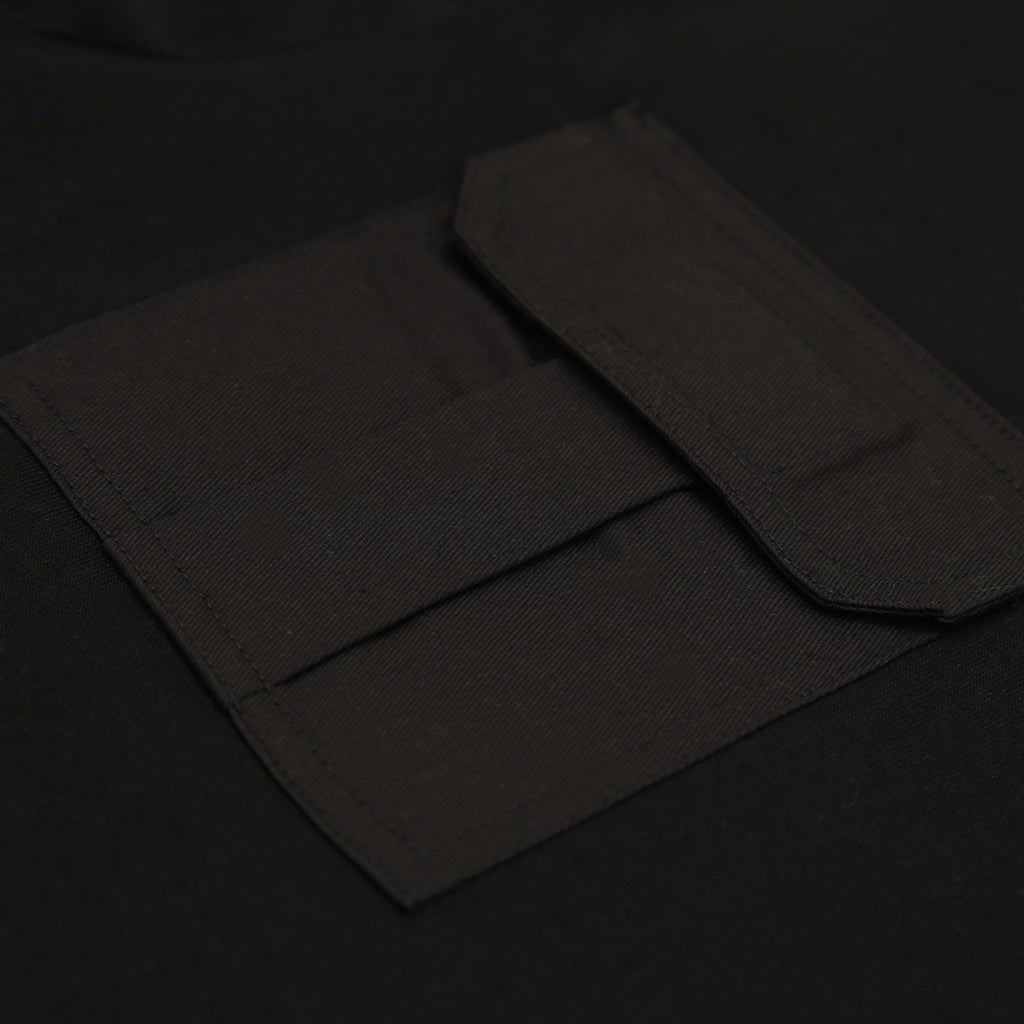 Cadley Utility Fleece Sweatshirt In Black