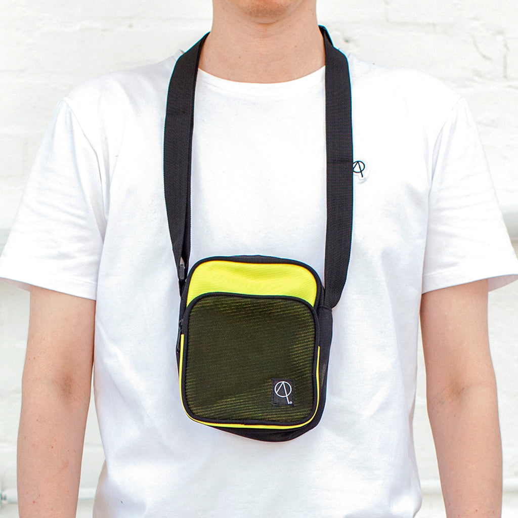 Dennard utility flight bag in yellow and black