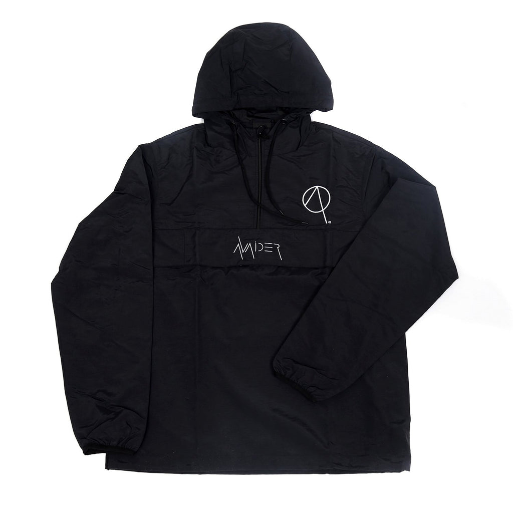Eject half-zip jacket in black