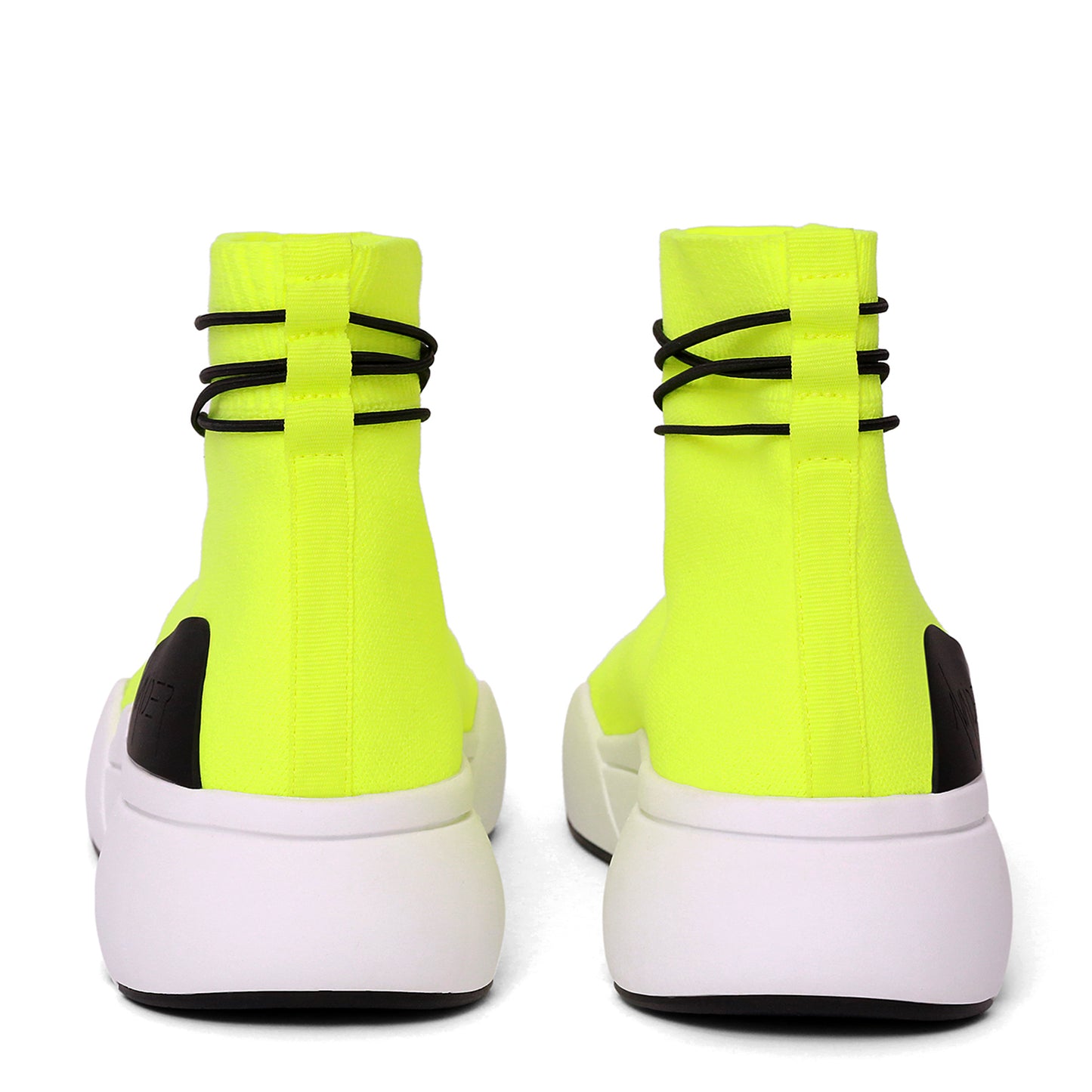 ELLIPSIS SOCK TRAINER IN NEON, BLACK AND WHITE