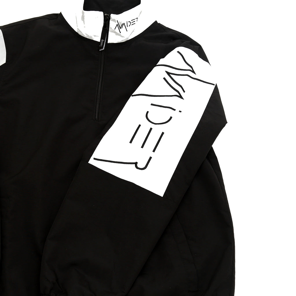 Avaider Mens Streetwear Morton Jacket Black White Detail