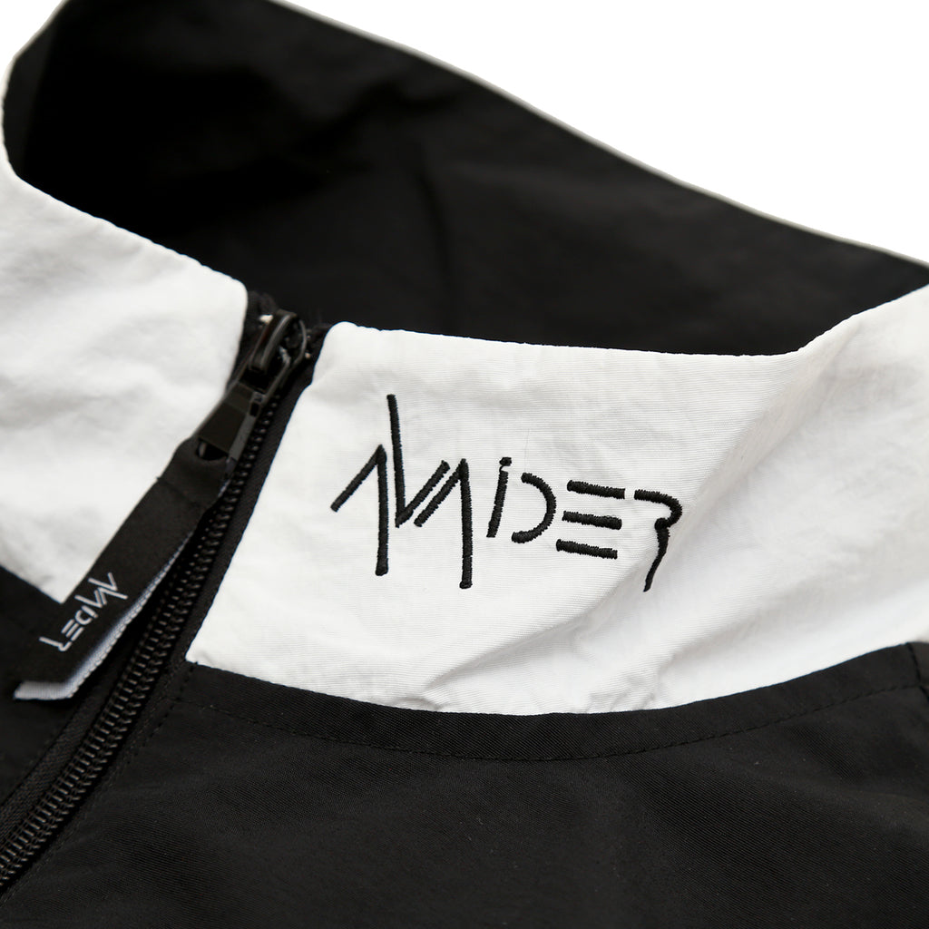Avaider Mens Streetwear Morton Jacket Black White Detail