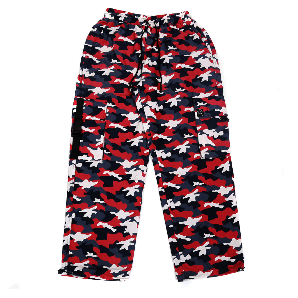 Ravage oversized utility combat trouser in red camo