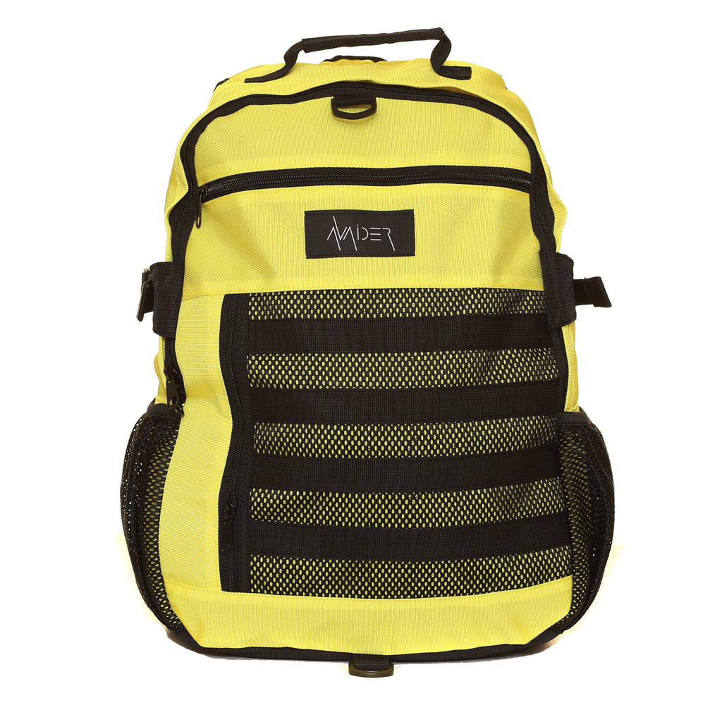 Smokers utility backpack in yellow and black